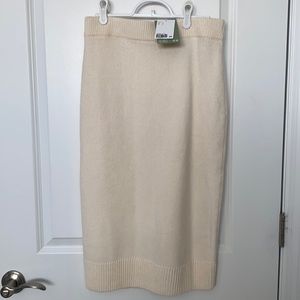 Knit skirts, ivory color, size S , H&M